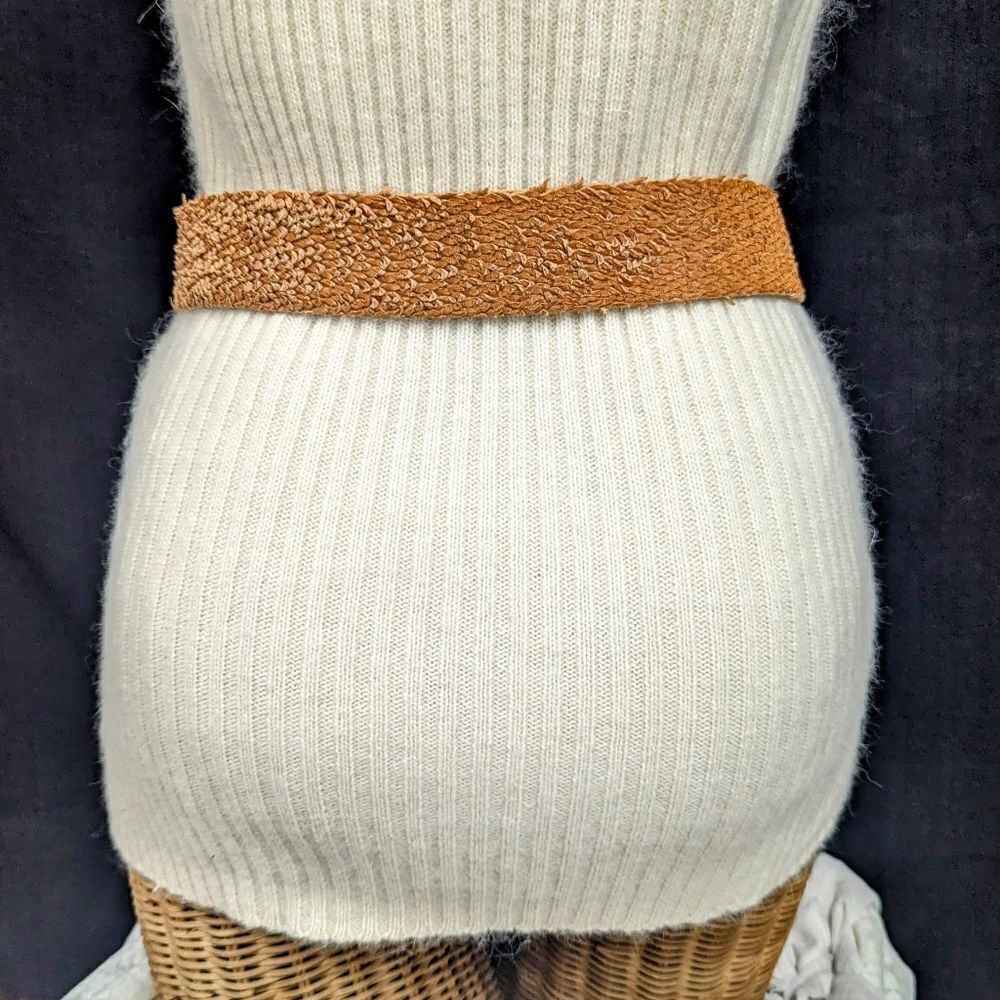 SANGIORGIO | Italian Textured Leather Belt sz XL